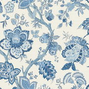 Seabrook Designs Bernadette Linen French Blue Fabric