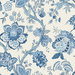 Seabrook Designs Bernadette Linen French Blue Fabric