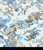 Seabrook Designs Bernadette Linen French Blue Fabric
