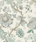 Seabrook Designs Bernadette Linen Summer Sky & French Blue Fabric
