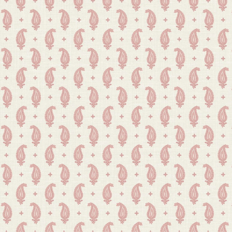 Seabrook Designs Maia Linen Antique Ruby Fabric