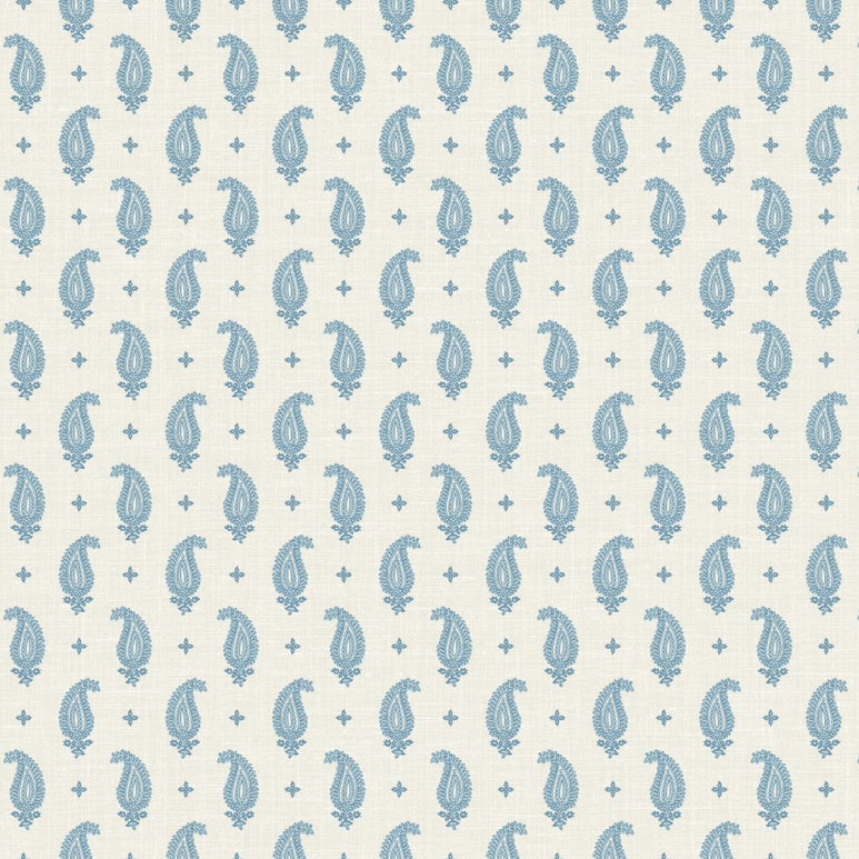 Seabrook Designs Maia Linen Blue Bisque Fabric