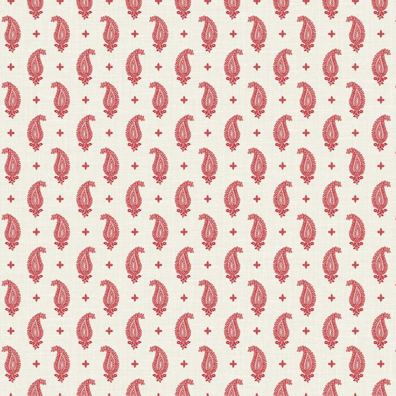 Seabrook Designs Maia Linen Rustic Rouge Fabric