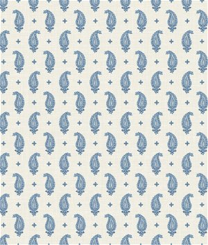 Seabrook Designs Maia Linen French Blue Fabric