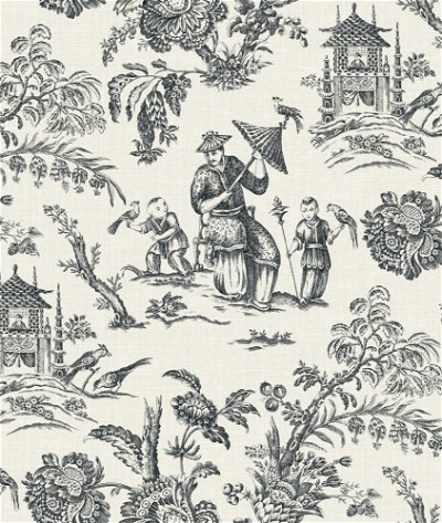 Seabrook Designs Chinoiserie Linen Poppy Seed Fabric