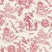 Seabrook Designs Chinoiserie Linen Antique Ruby Fabric