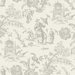 Seabrook Designs Chinoiserie Linen French Grey Fabric