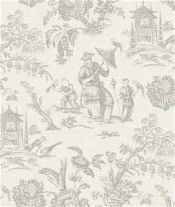 Seabrook Designs Chinoiserie Linen French Grey