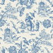Seabrook Designs Chinoiserie Linen Denim Wash Fabric