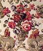 Mulberry Floral Rococo Taupe Fabric