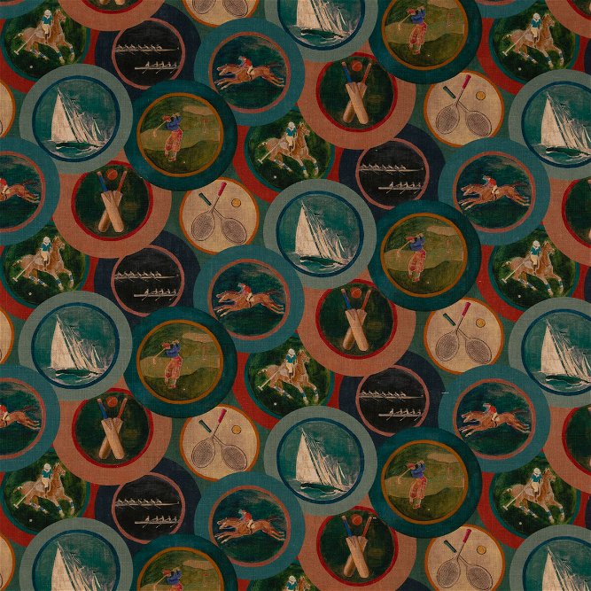 Mulberry Sporting Life Teal Fabric