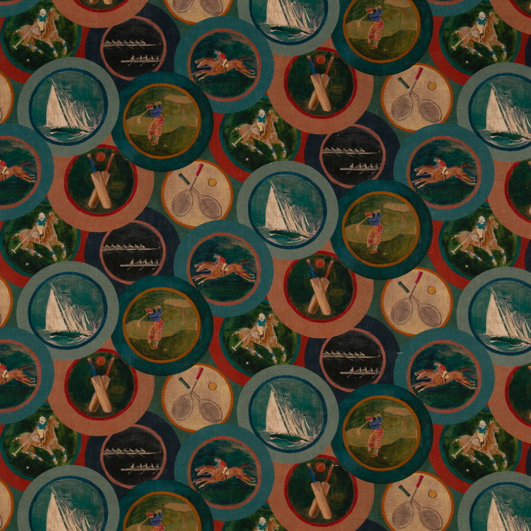 Mulberry Sporting Life Teal Fabric