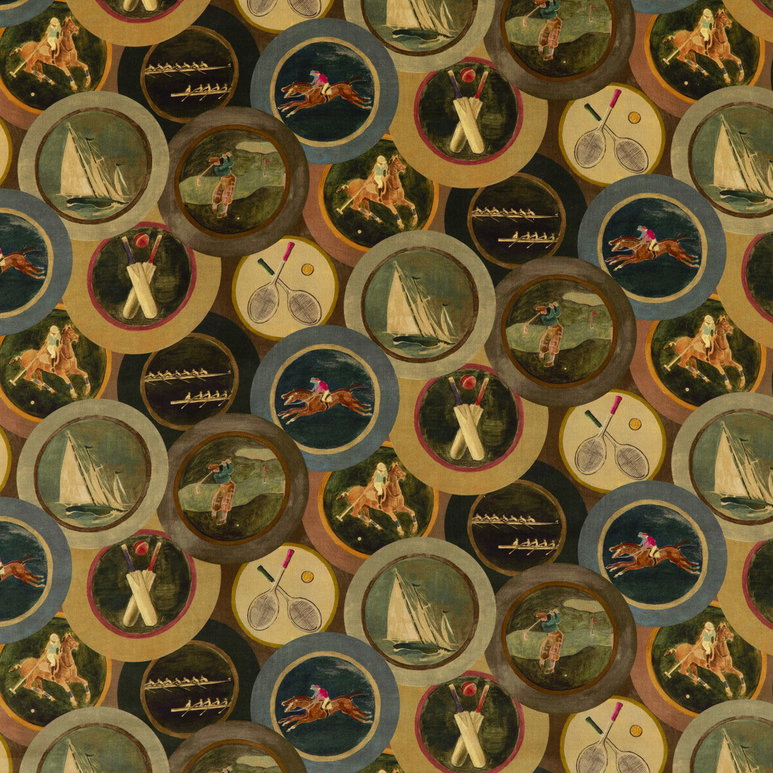 Mulberry Sporting Life Velvet Woodsmoke Fabric