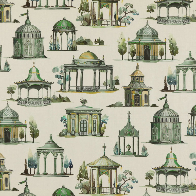 Mulberry Follies Emerald Fabric
