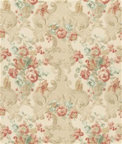Mulberry Floral Rococo Lovat/Red