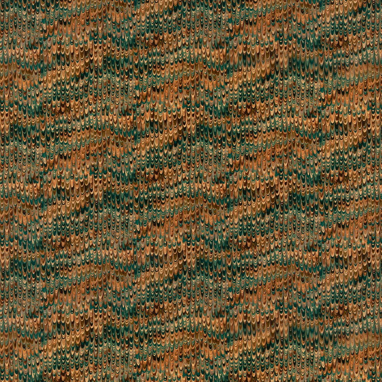 Mulberry End Paper Velvet Teal Fabric