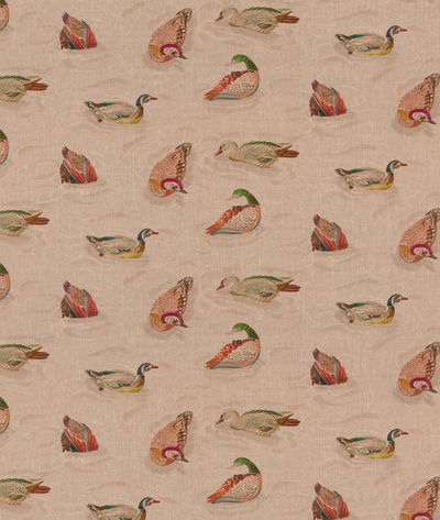 Mulberry Duck Pond Jewel Fabric