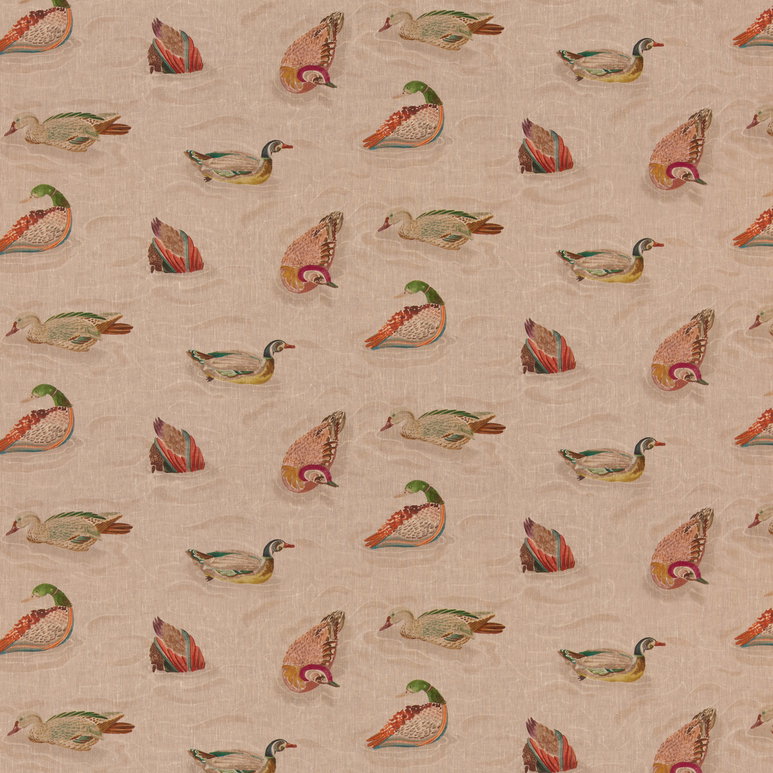 Mulberry Duck Pond Jewel Fabric