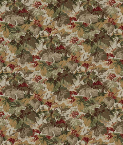 Mulberry Country Walk Red/Green Fabric