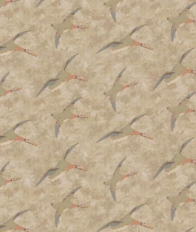 Mulberry Forest Ducks Parchment Fabric