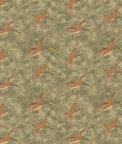 Mulberry Forest Ducks Lovat Fabric