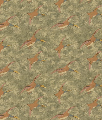 Mulberry Forest Ducks Lovat Fabric