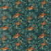 Mulberry Forest Ducks Velvet Teal Fabric