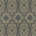 Mulberry Woodland Paisley Indigo Fabric