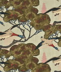 Mulberry Flying Ducks Sky Fabric