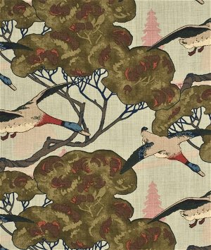 Mulberry Flying Ducks Sky Fabric
