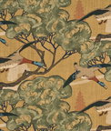 Mulberry Flying Ducks Sand Fabric