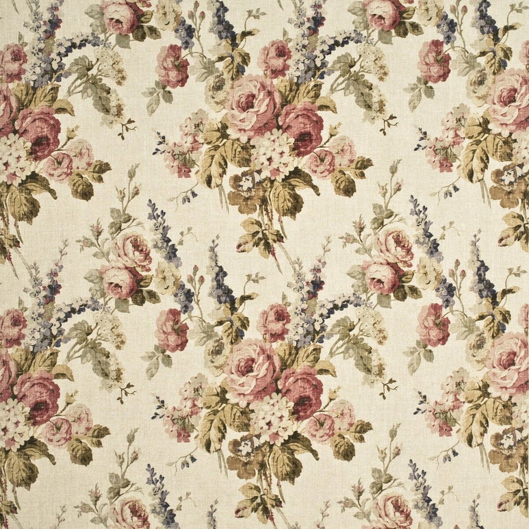 Mulberry Vintage Floral Antique/Rose Fabric