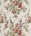 Mulberry Vintage Floral Rose/Green Fabric