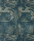 Mulberry Lomond Velvet Indigo Fabric