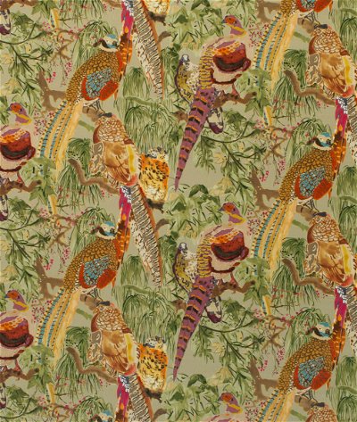 Mulberry Game Birds Velvet Fig/Multi Fabric