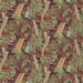 Mulberry Game Birds Linen Red/Plum Fabric