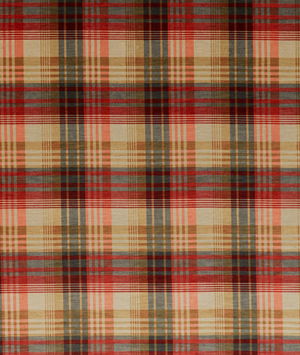Mulberry Velvet Ancient Tartan Spice Fabric