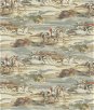Mulberry Morning Gallop Linen Blue/Sand Fabric