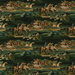Mulberry Morning Gallop Velvet Teal Fabric
