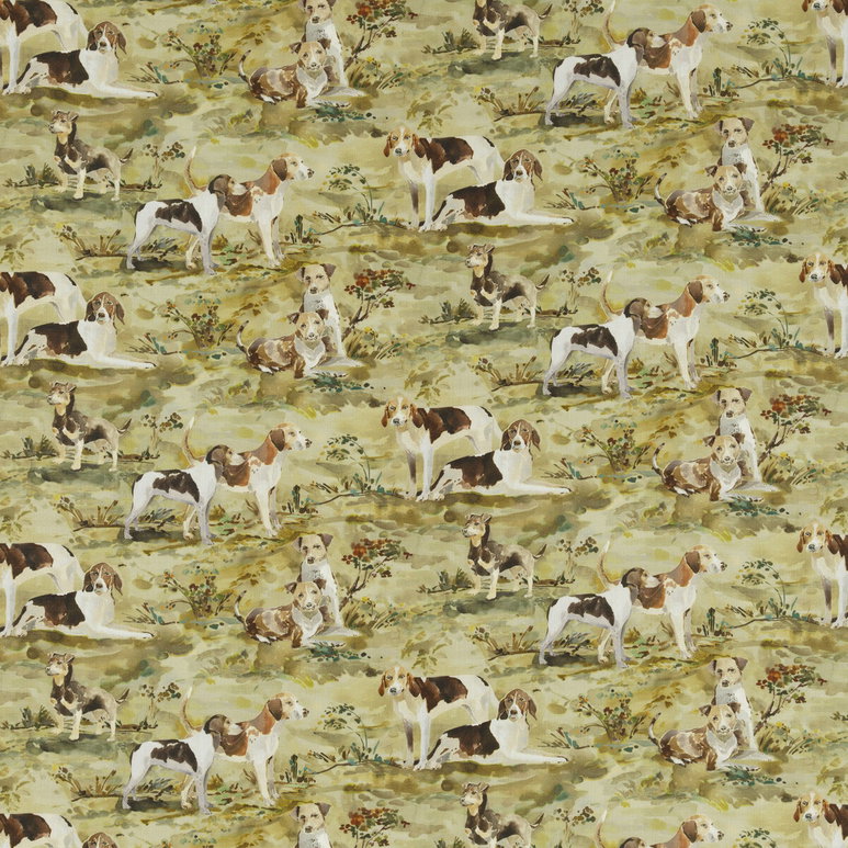 Mulberry Mulberry Hounds Linen Multi Fabric