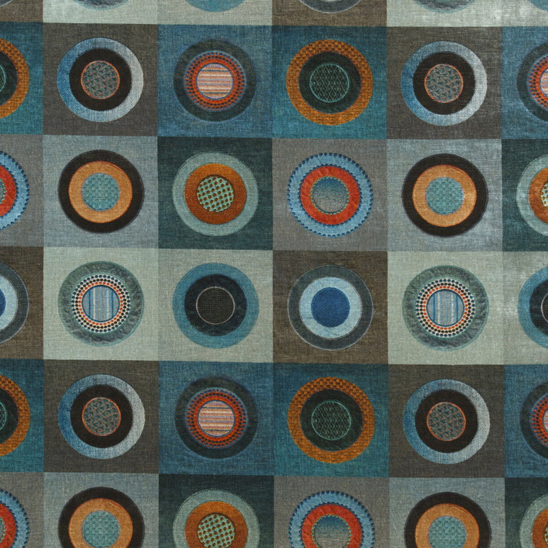 Mulberry Dress Circle Velvet Teal Fabric