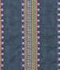 Mulberry Bedouin Stripe Indigo Fabric