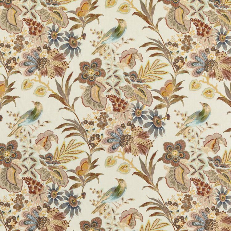 Mulberry Artist Garden Spice Fabric