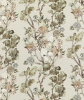 Mulberry Wild Side Sage Fabric