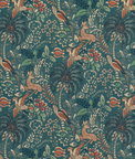 Mulberry Fantasia Teal Fabric