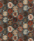 Mulberry Curiosity Teal Fabric