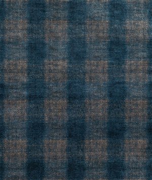 Mulberry Highland Check Indigo Fabric