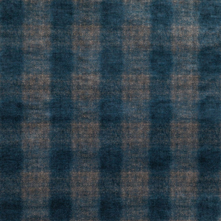 Mulberry Highland Check Indigo Fabric