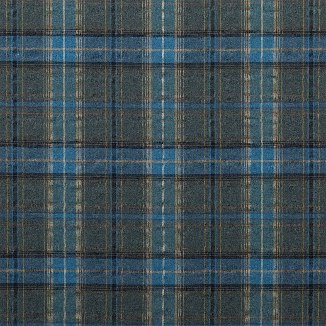 Mulberry Shetland Plaid Blue Fabric