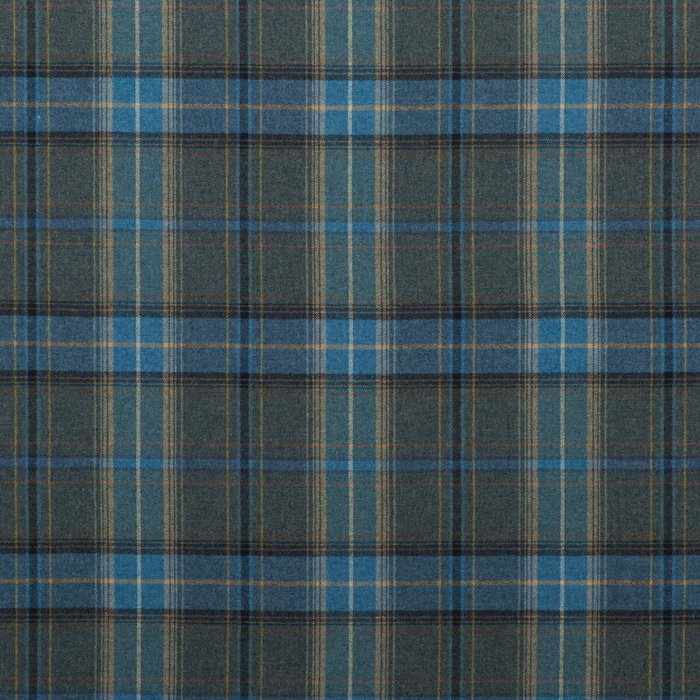 Mulberry Shetland Plaid Blue Fabric